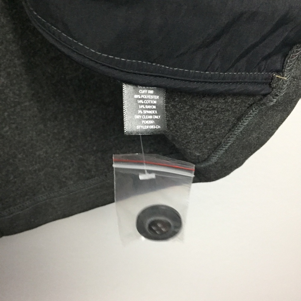 MEN'S Betabrand Charcoal Gray Fixer Coat - Picture 8 of 8